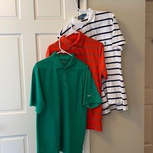 Lot of 3 Men’s Small polo shirts